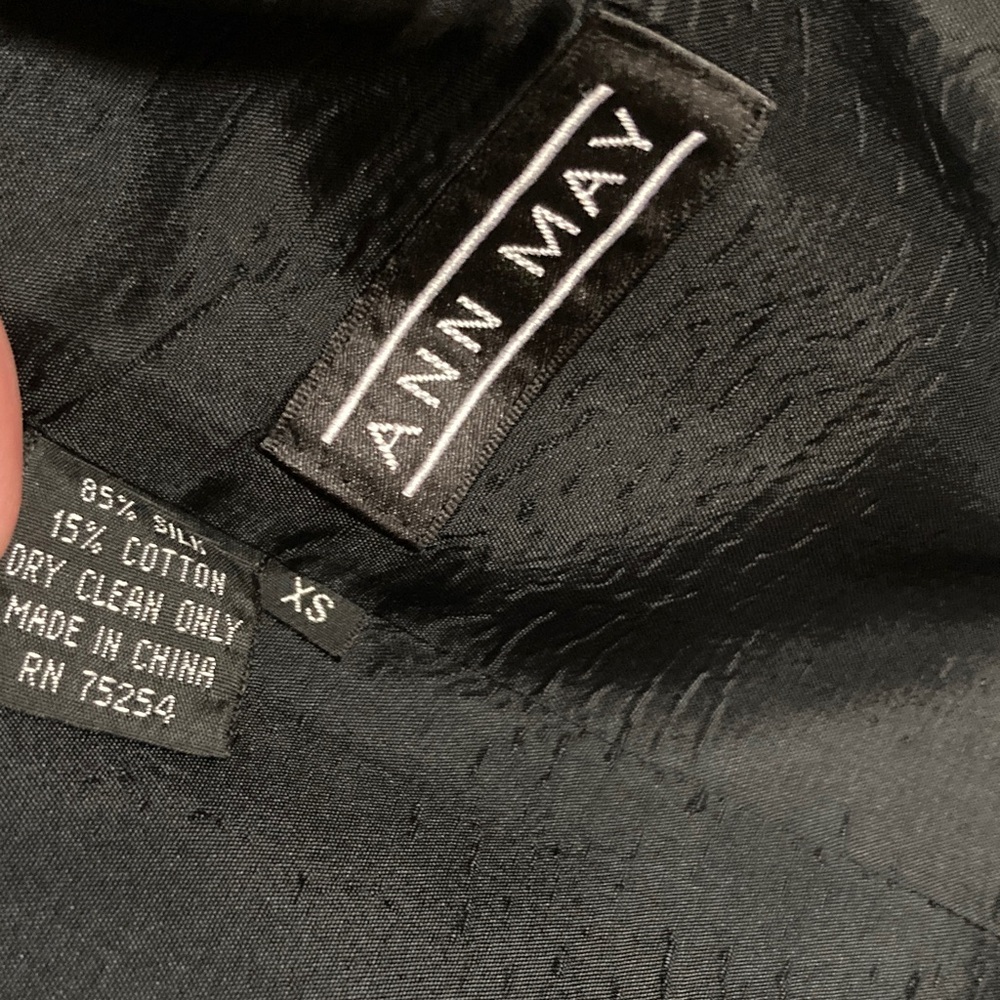 Vintage ANN MAY gray silk tweed coat, XS. - Picture 7 of 7